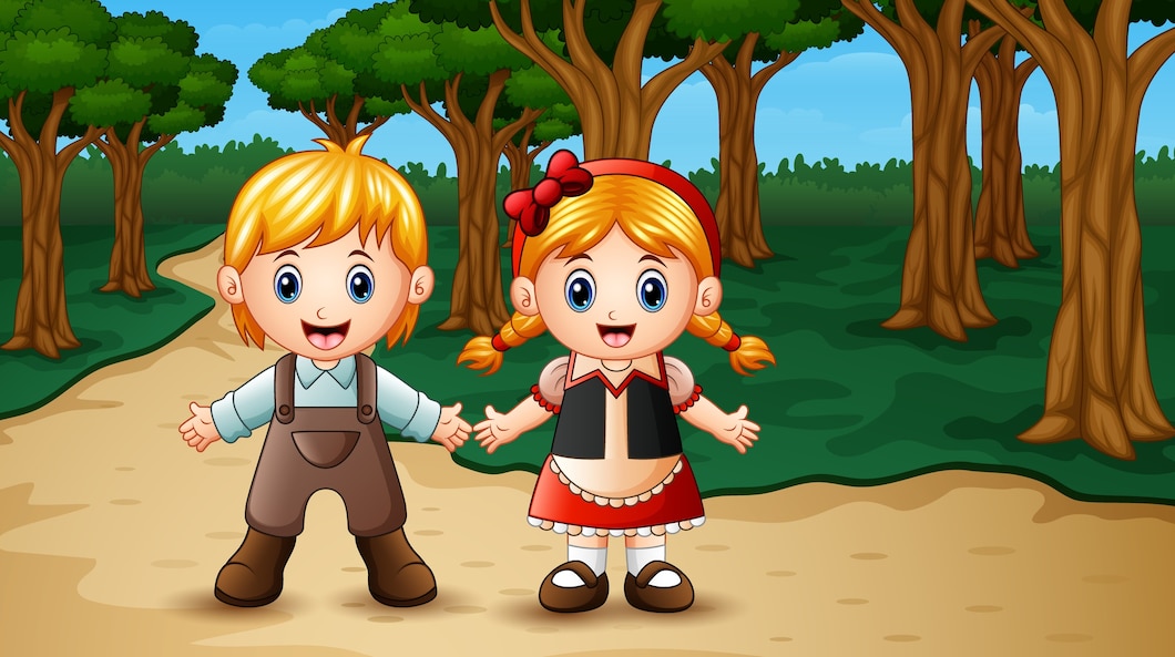 hansel et gretel dans la foret